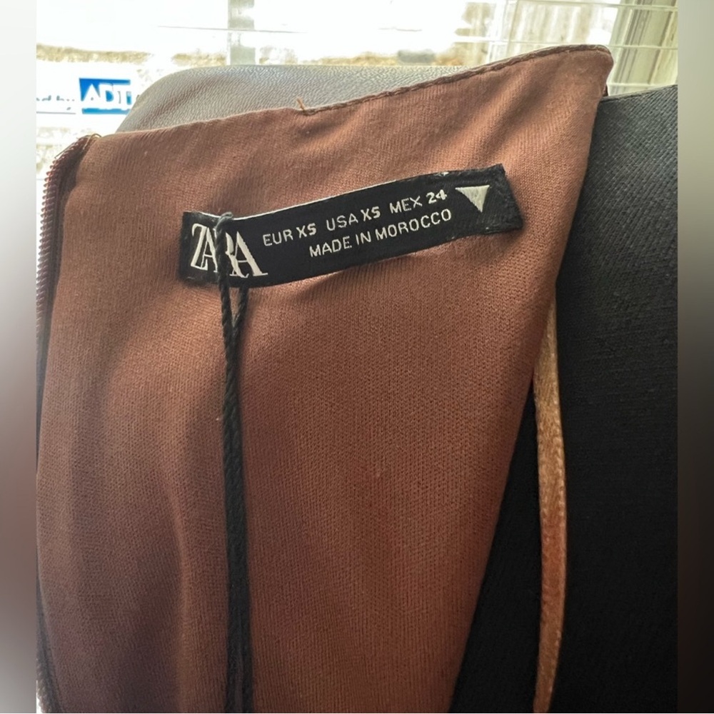 Zara Chocolate Brown Mini Dress - Picture 7 of 15